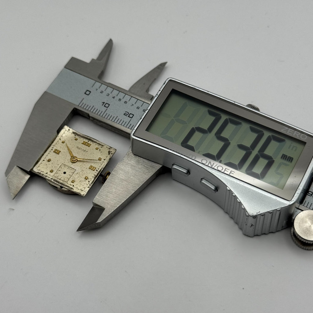 Rotary 830 Watch Movement - 15 Jewels - For Parts / Repair - 20mm