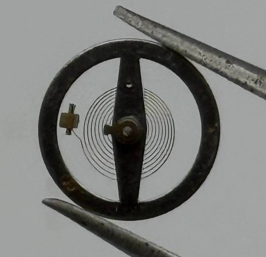 Roseba 8 Balance Wheel Complete And Spring 10½’’’ 2896 Watch Movement Parts NOS