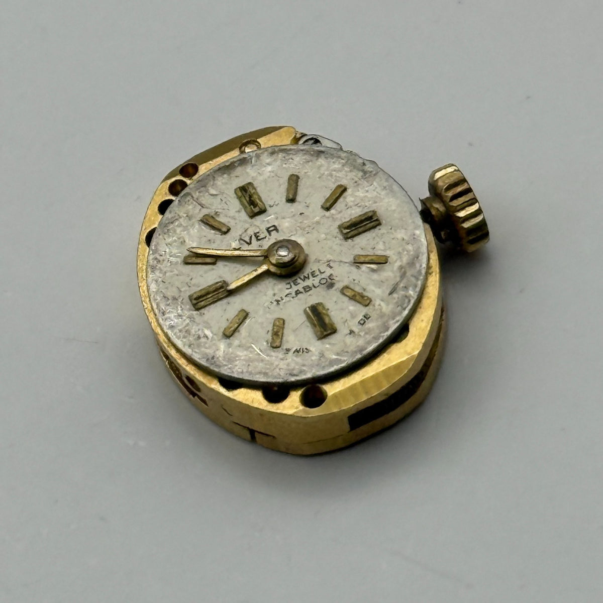 FE 68E4 Watch Movement Everite 17 Jewels Swiss Manual Wind Parts Repair 13.1mm