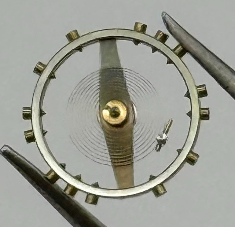 ETA 790 Balance Wheel Complete And Spring 8¾’’’ Renata Watch Movement Parts NOS