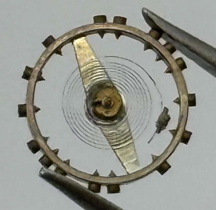 Judex 200 Balance Wheel Complete And Spring 5¼’’’ 1102 Watch Movement Parts NOS