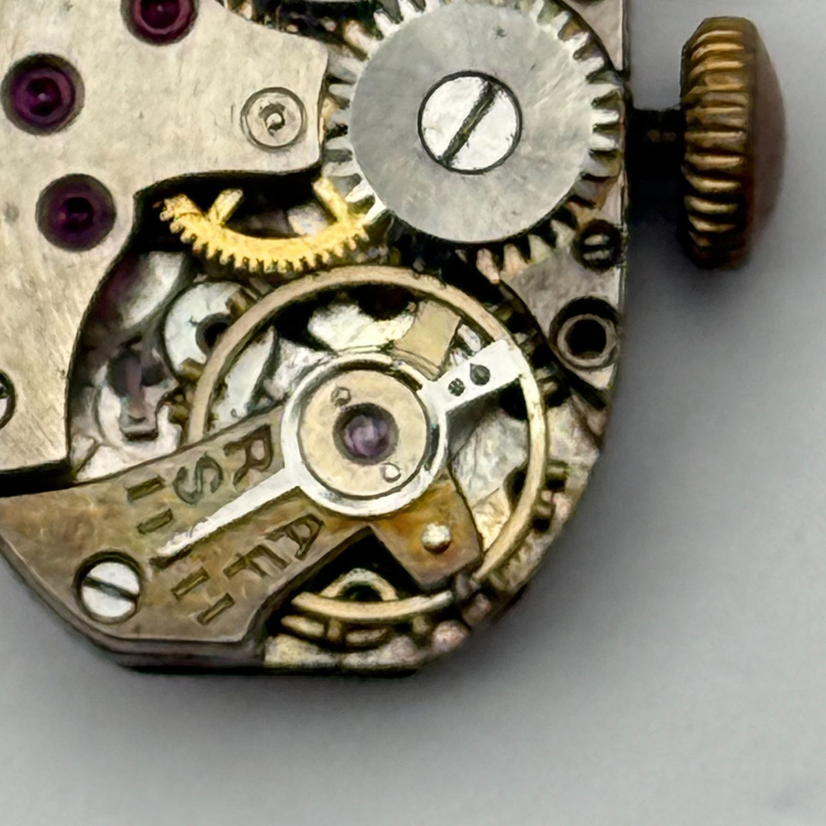 Peseux Watch Movement 15 Jewels Swiss Manual Wind Vintage Parts Repair 12.5mm