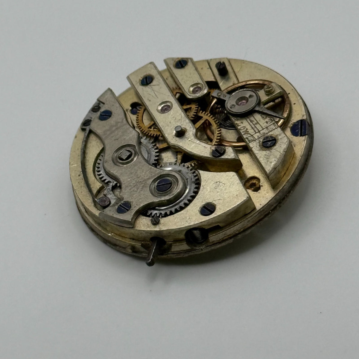 Cylinder Escapement Pocket Watch Movement - Unidentified - Parts / Repair 33.9mm