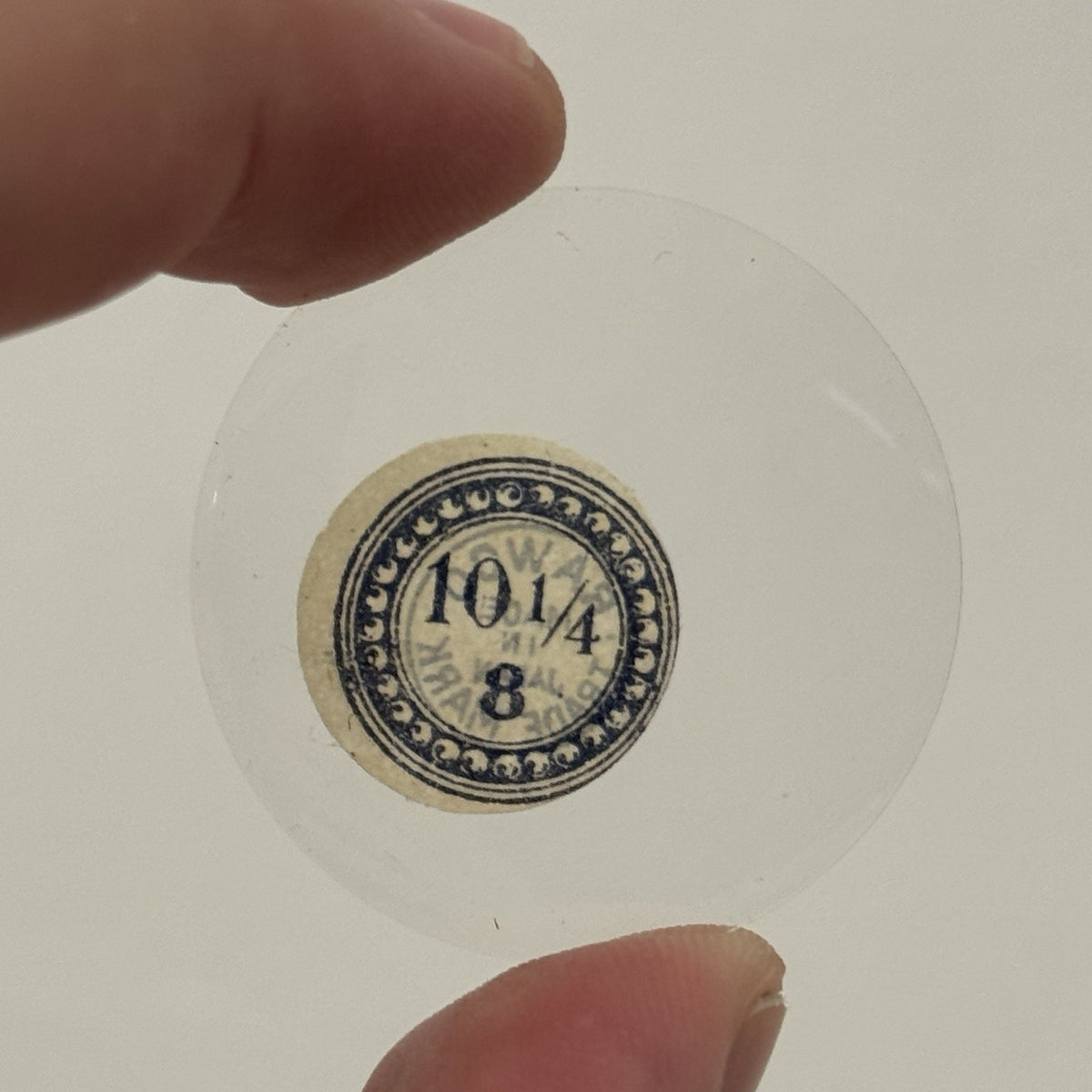 35mm Pocket Watch Glass / Crystal - 10 1/4 - 8 - 0.9mm Height - Rawco - Antique