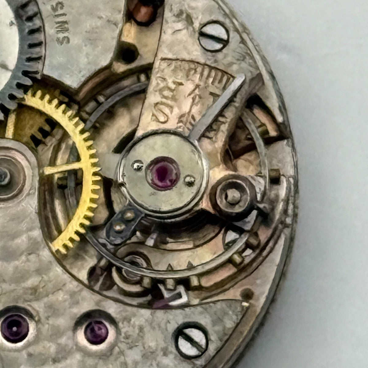 Unidentified ETA? Watch Movement 15 Jewels Swiss Manual Wind Parts Repair 23.2mm