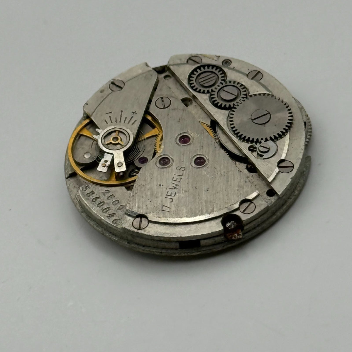 Poljot 2609 Watch Movement Soviet 17 Jewels Manual Wind Parts Repair 26.5mm
