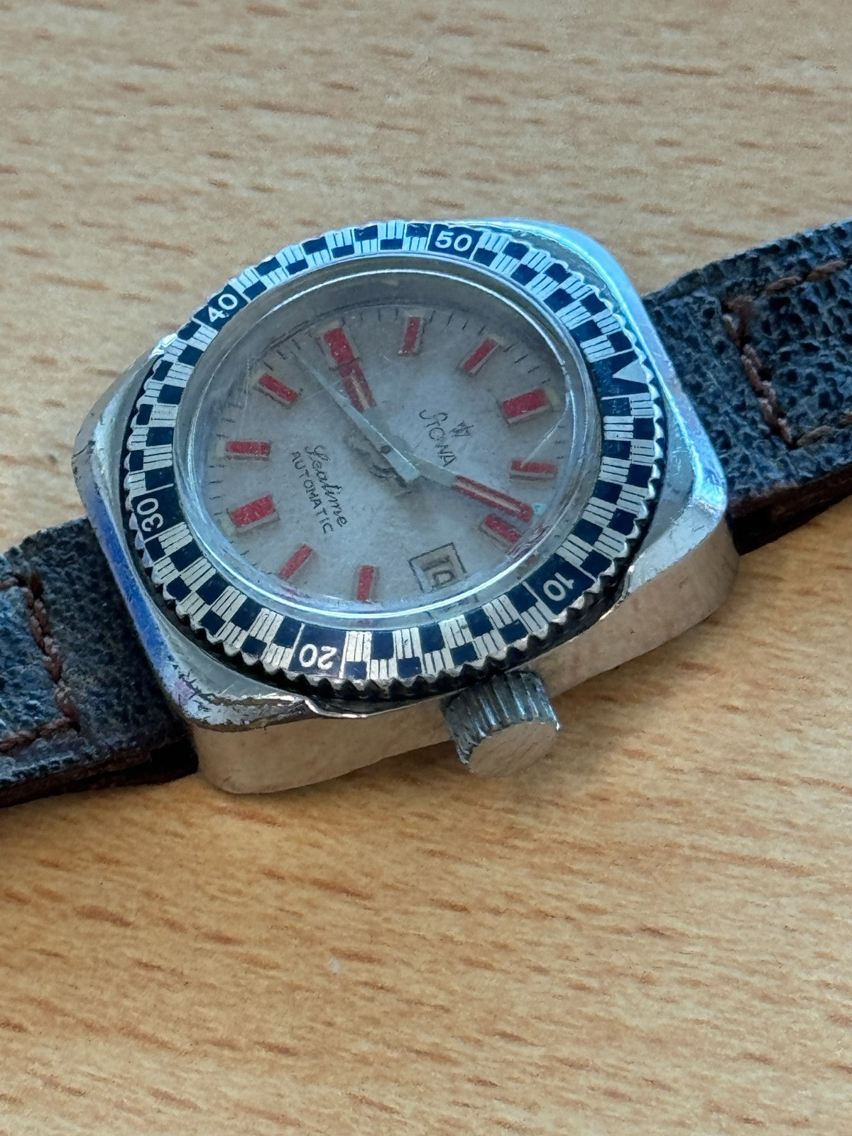 Stowa Seatime Automatic Ladies Diver Watch Vintage Rare - Spares/Repairs - 27mm