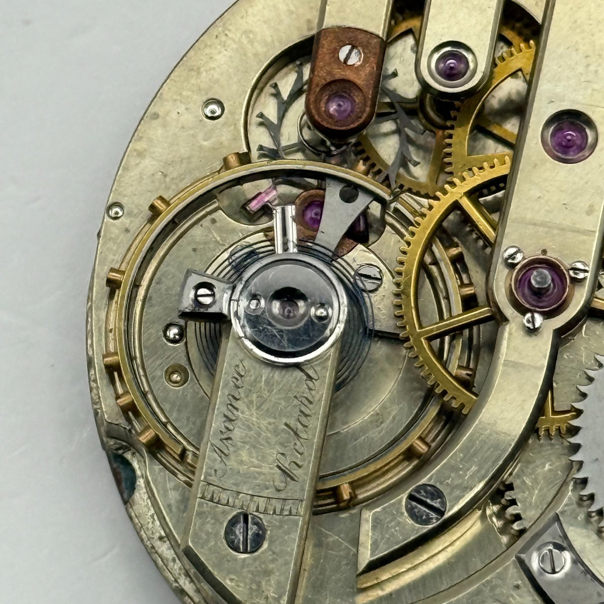 High Grade Pocket Watch Movement Running Antique Hunter Parts Repair 42.8mm