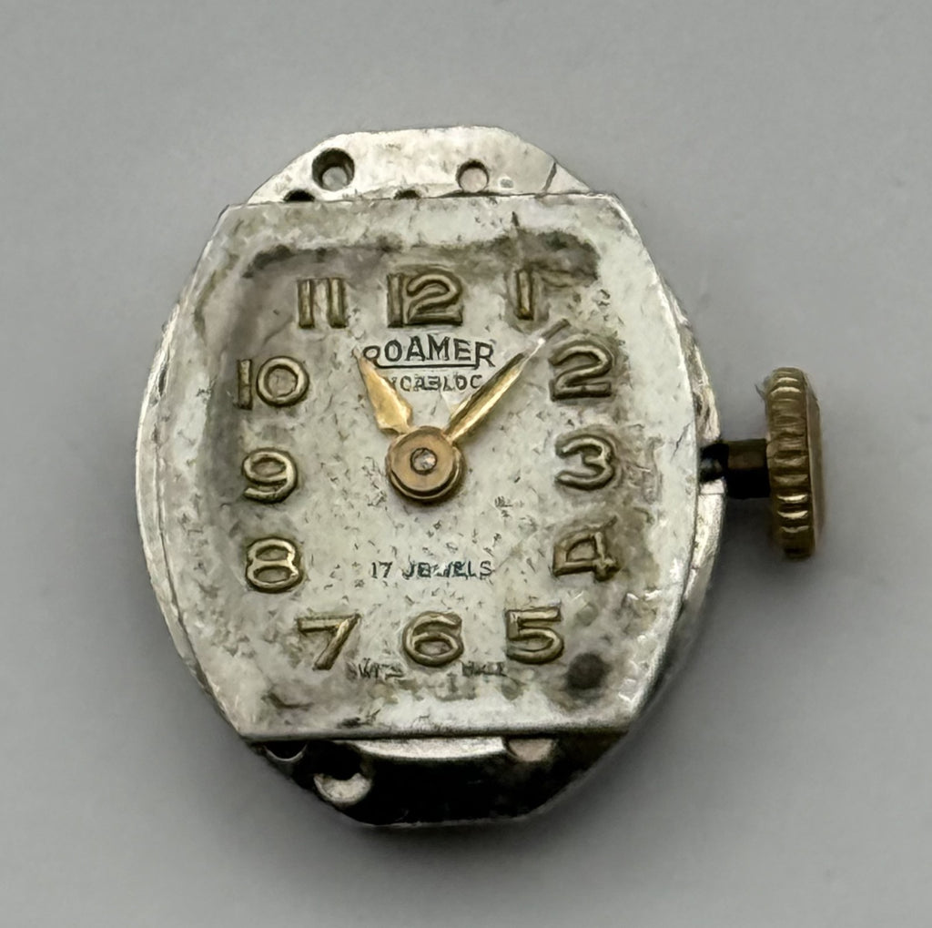 MST 389 Watch Movement Roamer 17 Jewels Swiss Manual Wind Parts Repair 13.1mm