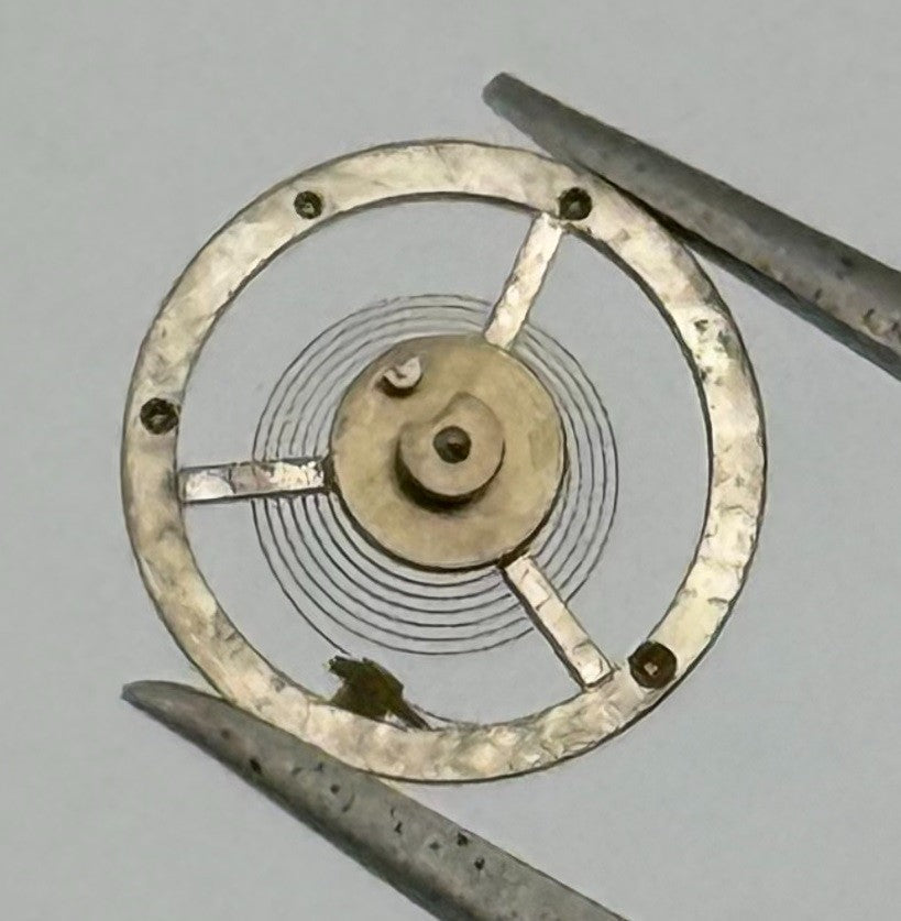 BFG 34 PL Balance Wheel Complete And Spring Renata 59 Watch Movement Parts NOS