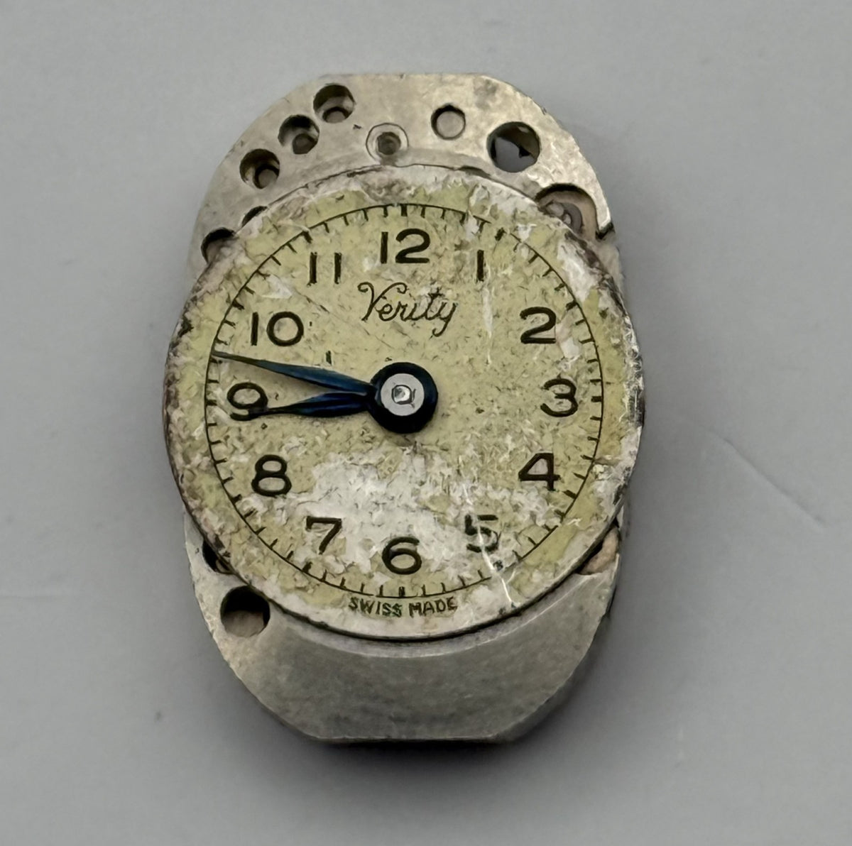 FHF 75 Watch Movement Verity 15 Jewels Swiss Manual Wind Parts Repair 12.9mm