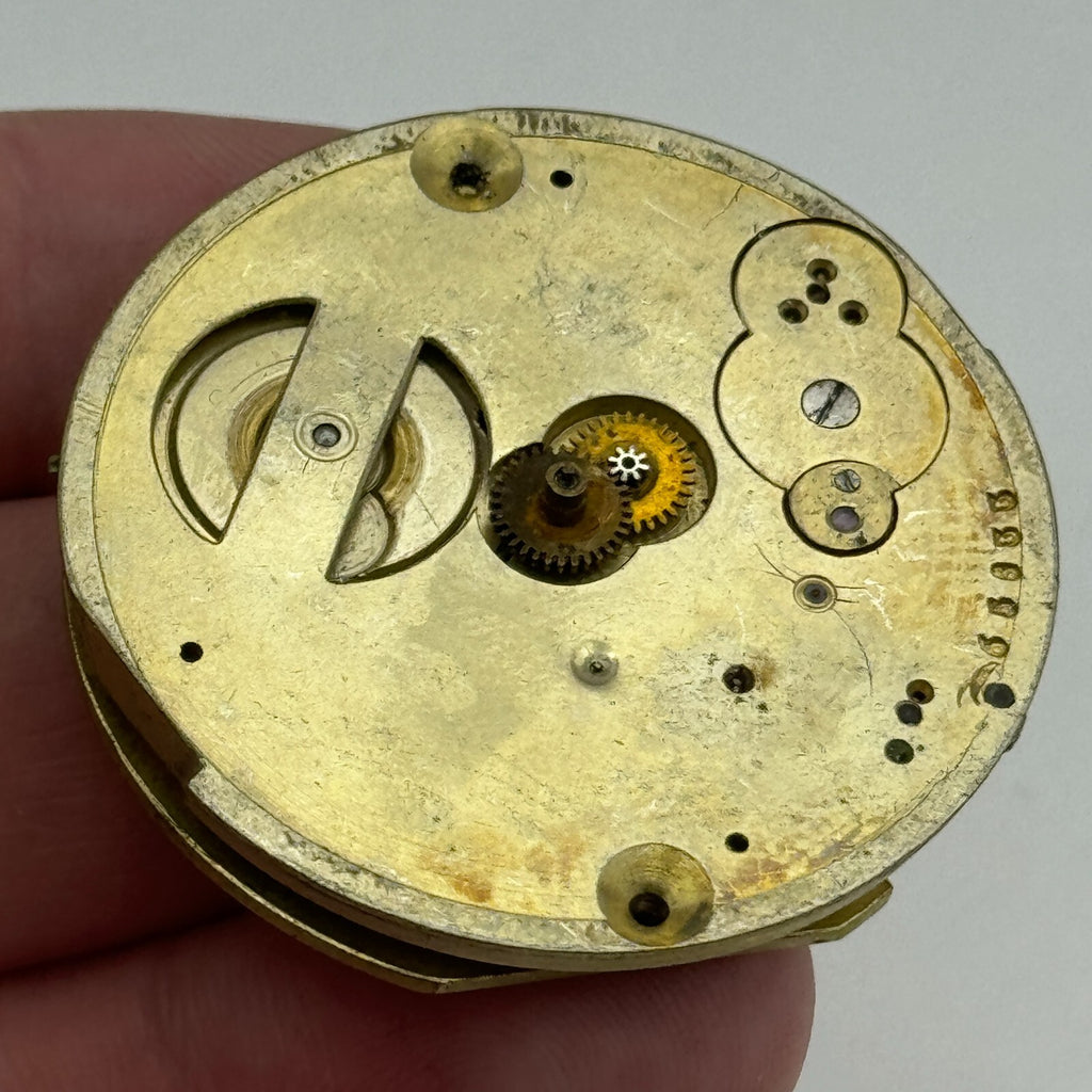 Nordmann Geneve Antique Key Wound Pocket Watch Movement Parts Repair 40.7mm