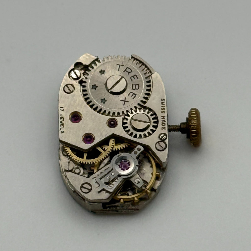 FHF 190 Trebex Watch Movement - Fontainemelon 190 - Running - For Parts / Repair