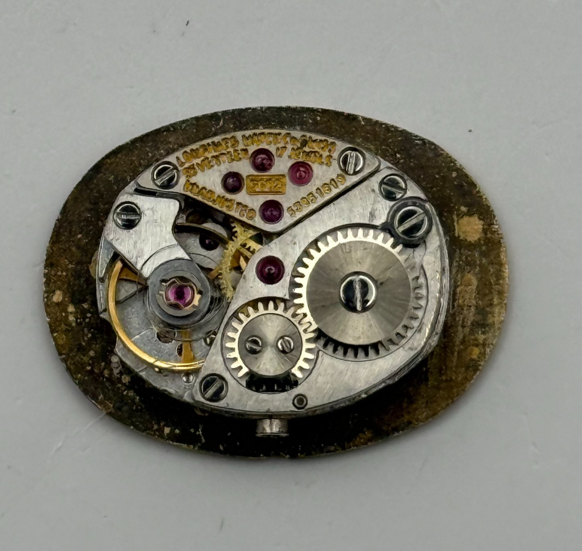 Longines 5602 Watch Movement - Ladies 17 Jewels - For Parts / Repair - 12.9mm