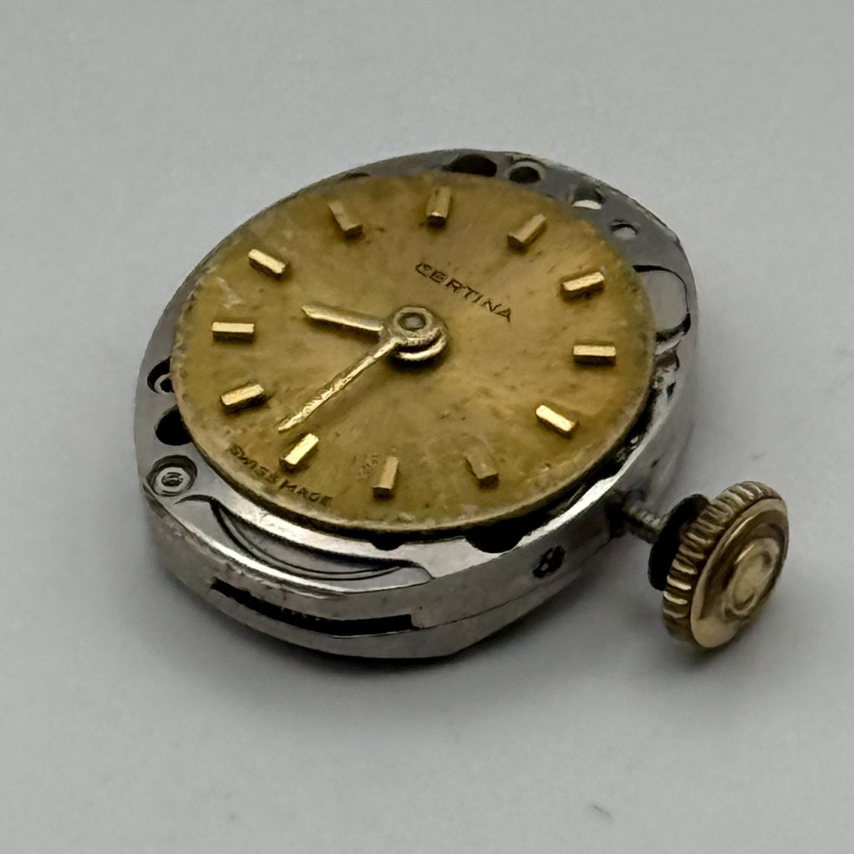 Certina 13-20 Watch Movement Ladies 17 Jewels Running Manual Wind Parts 15.5mm