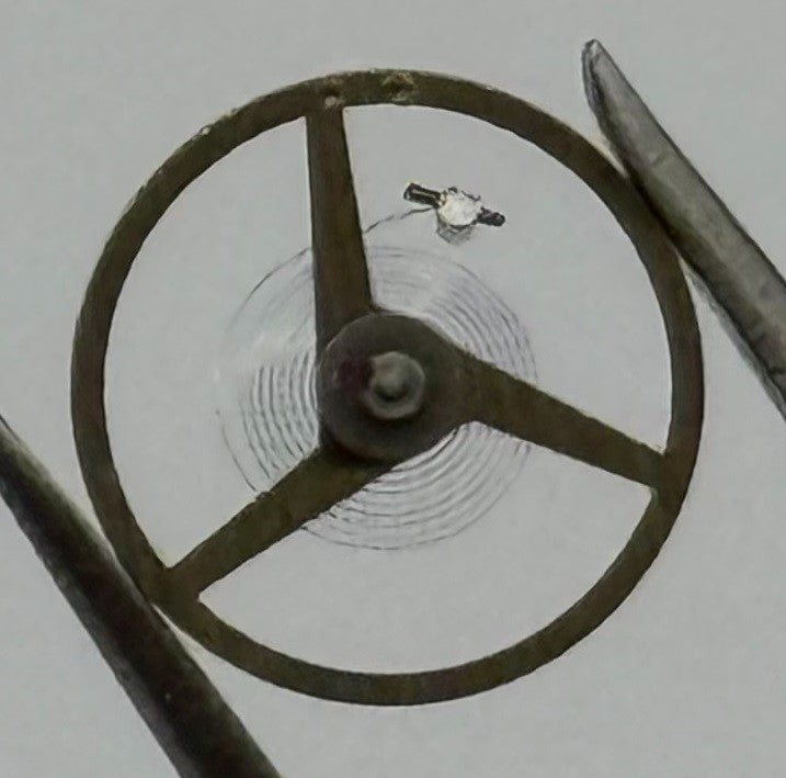 ETA 2412 Balance Wheel Complete And Spring Renata 1413 Watch Movement Parts NOS