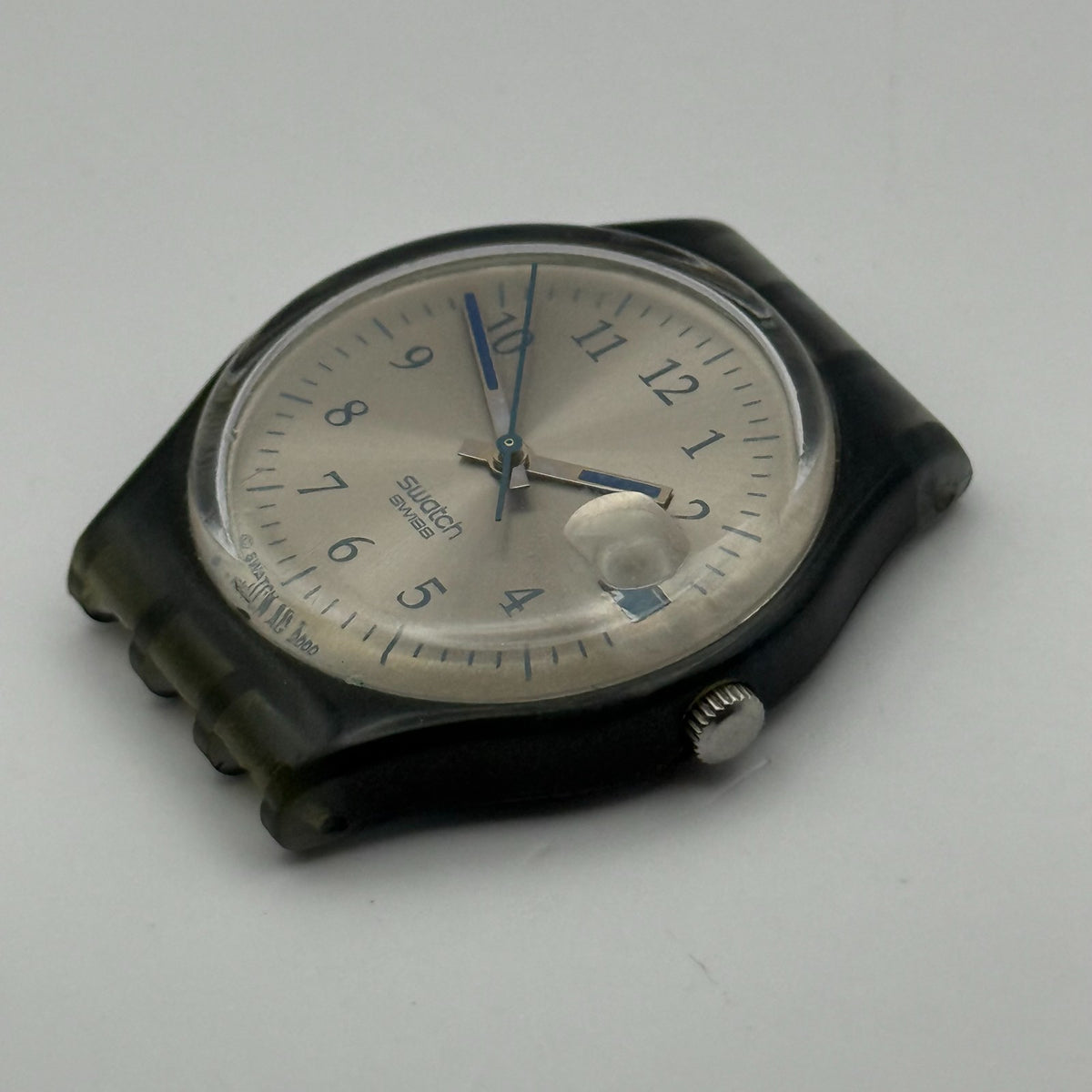 Vintage Swatch Gent Watch GM411 Scottish 2000 Date Dial ETA Quartz 34mm Parts 
