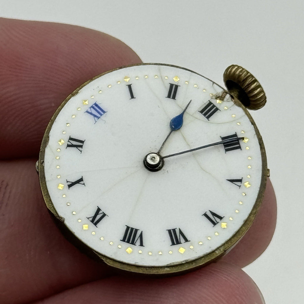 Unidentified High Grade Watch Movement - 17 Jewels - For Parts / Repair - 24.9mm