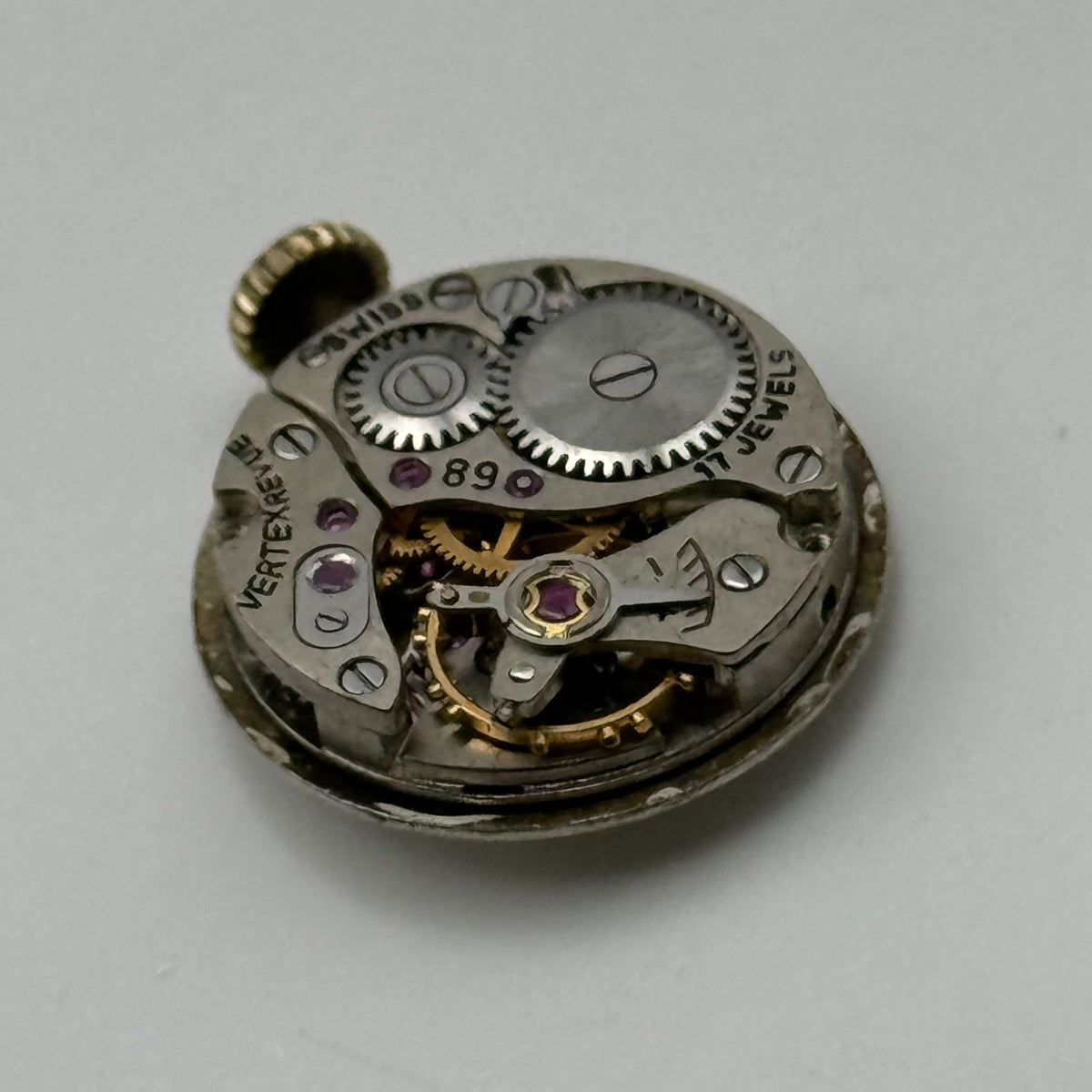 Vertex Revue 89 Watch Movement Swiss 17J Manual Wind Parts Repair Spares 15.2mm