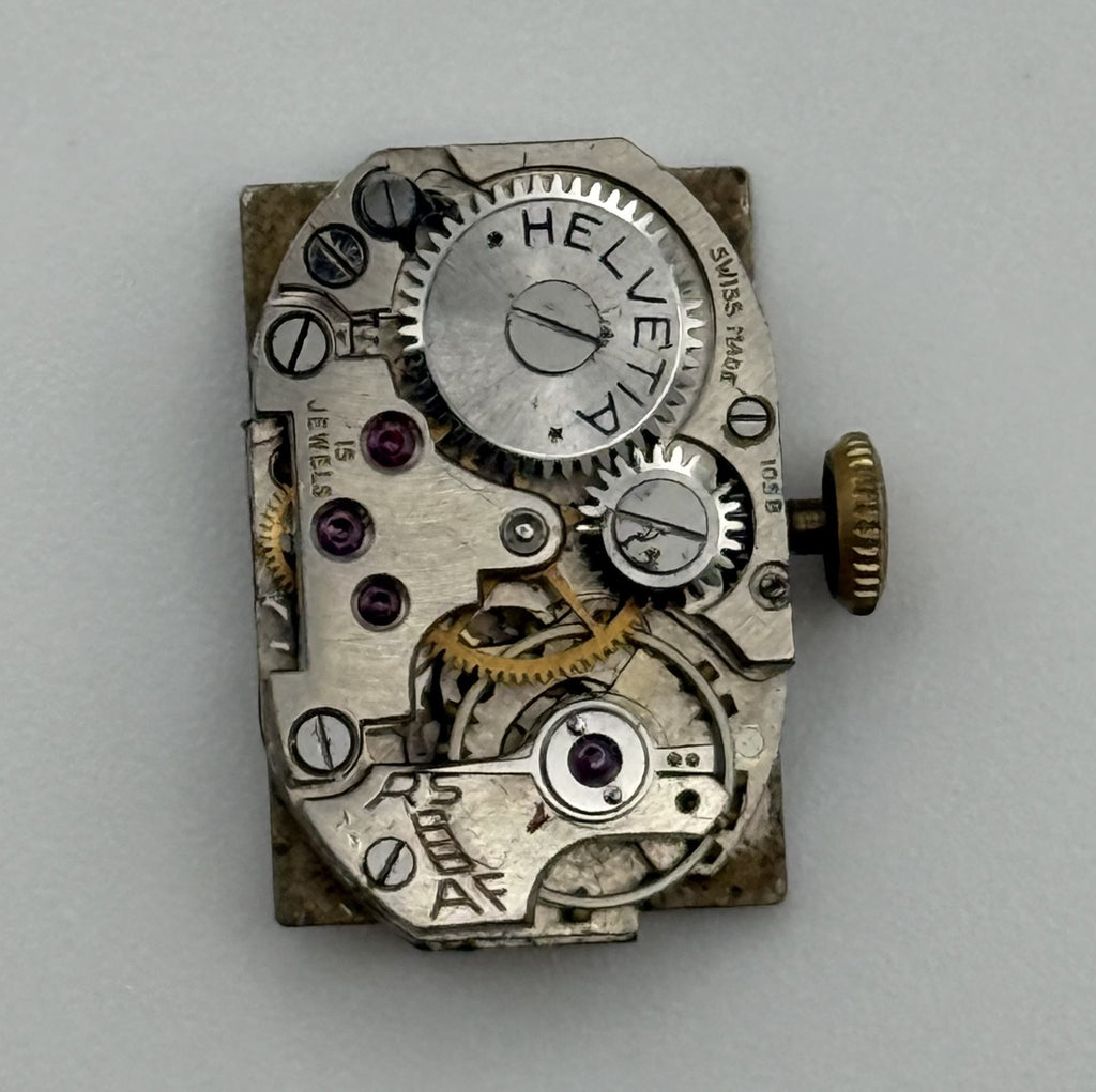 Helvetia 105B Watch Movement - For Parts / Repair