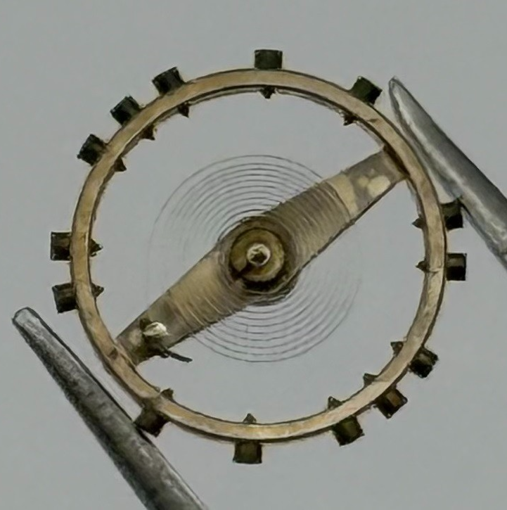 Derby 40 Balance Wheel Complete And Spring 721 N 8¾''' Watch Movement Parts NOS
