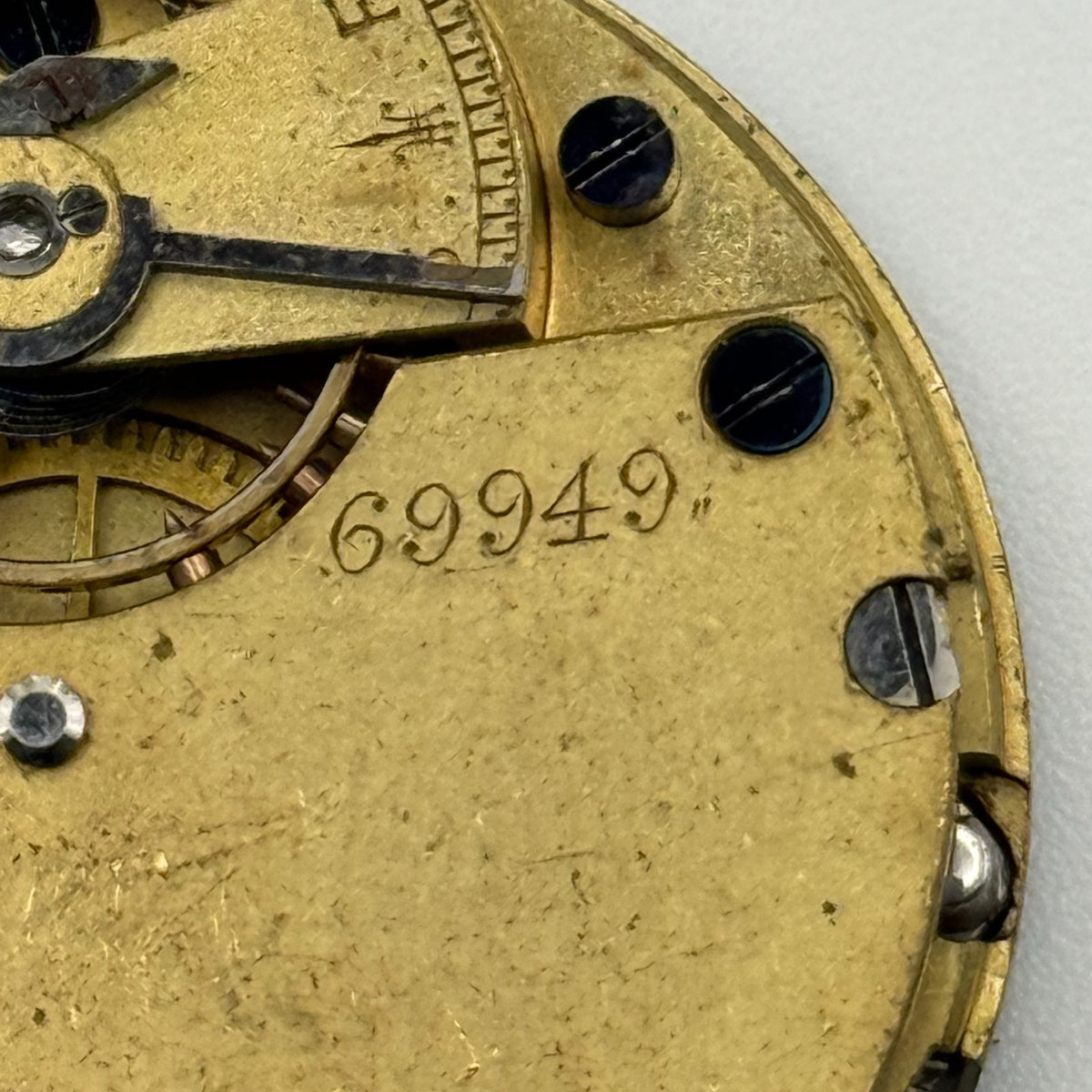 English Lever Pocket Watch Movement - Unidentified - Parts / Repair 35.7mm