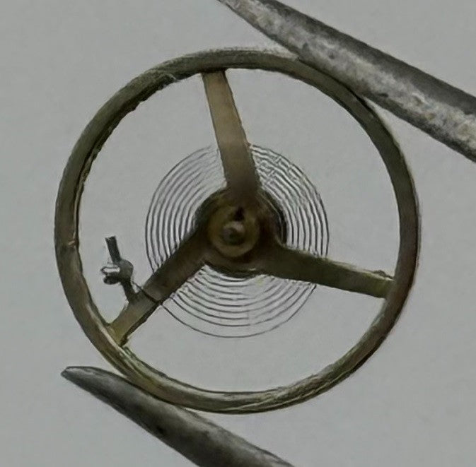 AS 976 1012 Inca Balance Wheel Complete And Spring 532 Watch Movement Parts NOS
