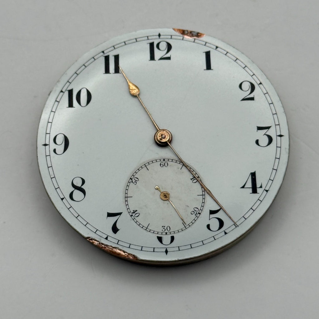 Mobilia Pocket Watch Movement High Grade Open Face Sub Seconds Parts 45.1mm