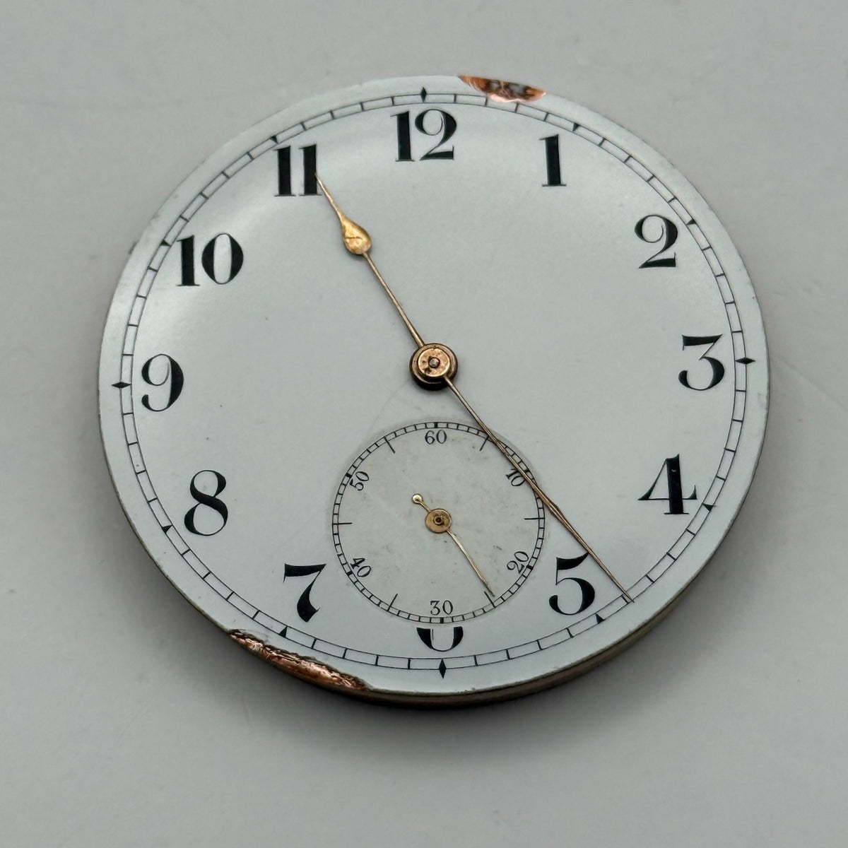 Mobilia Pocket Watch Movement High Grade Open Face Sub Seconds Parts 45.1mm