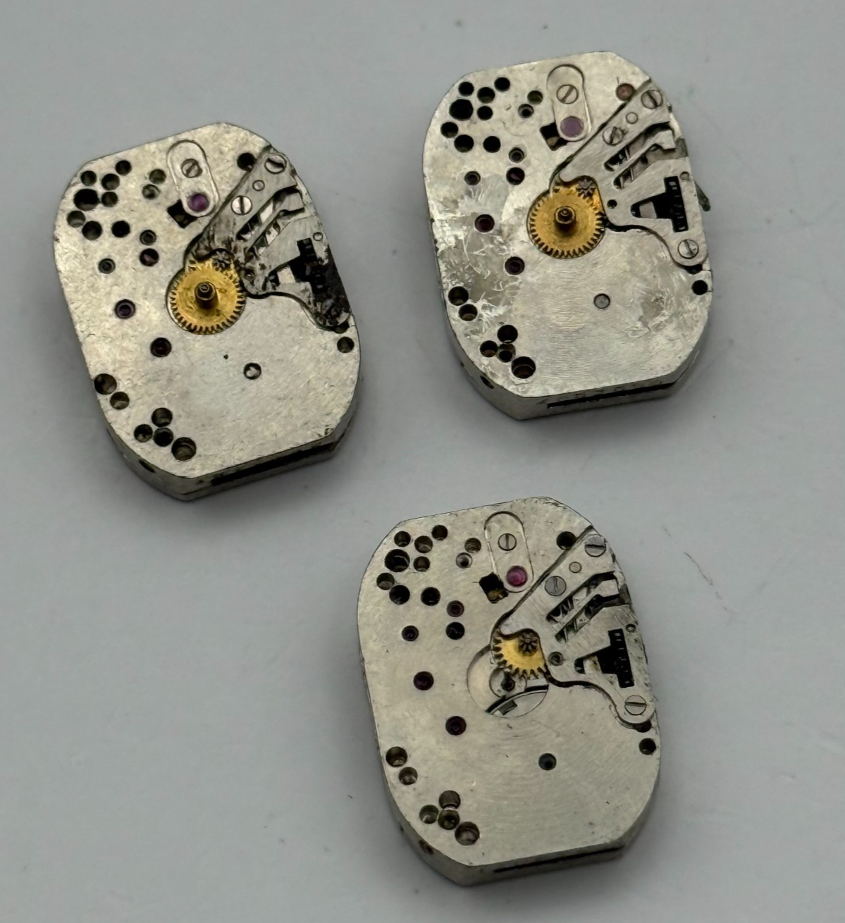 Zaria Luch 1800 Watch Movement Soviet USSR Ladies x 3 Pieces Parts Repair 14mm