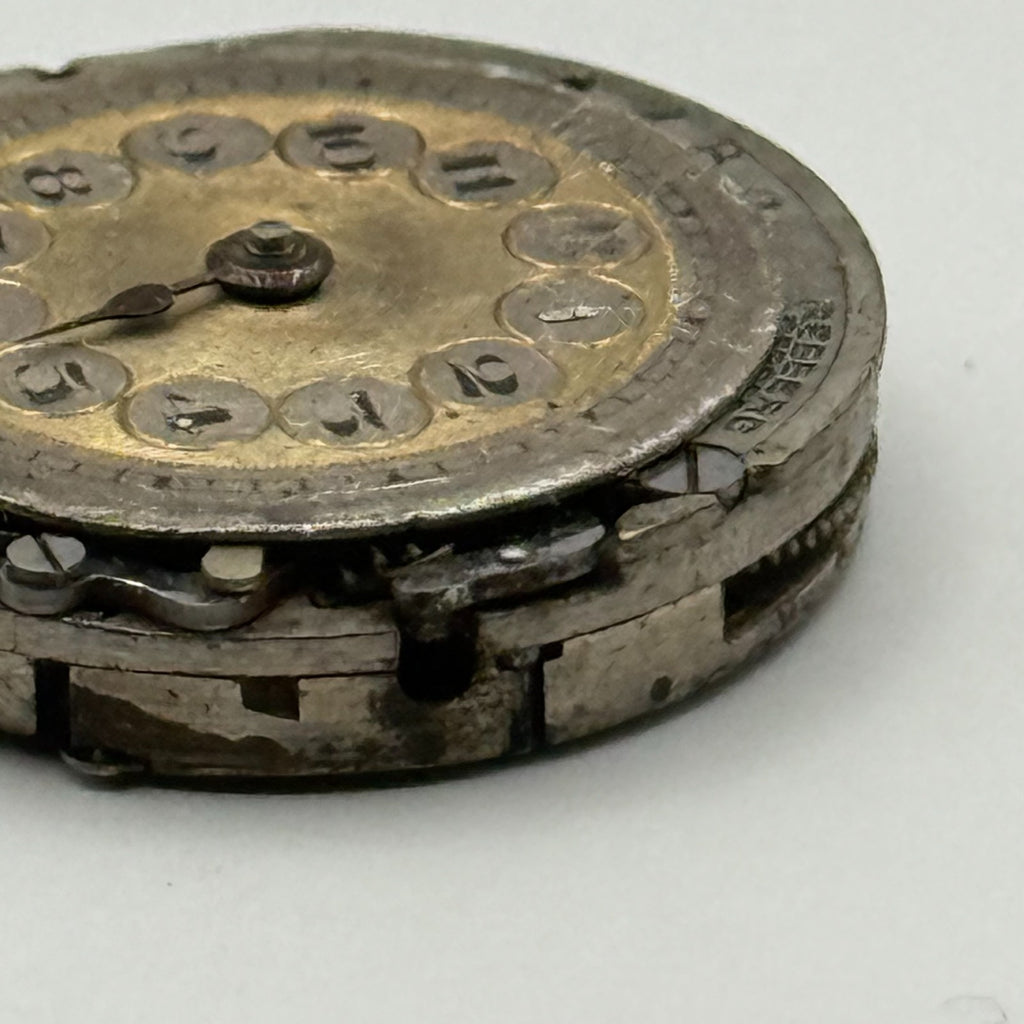 Rolex Rebberg Watch Movement - 15 Jewels - For Parts / Repair - 20.9mm