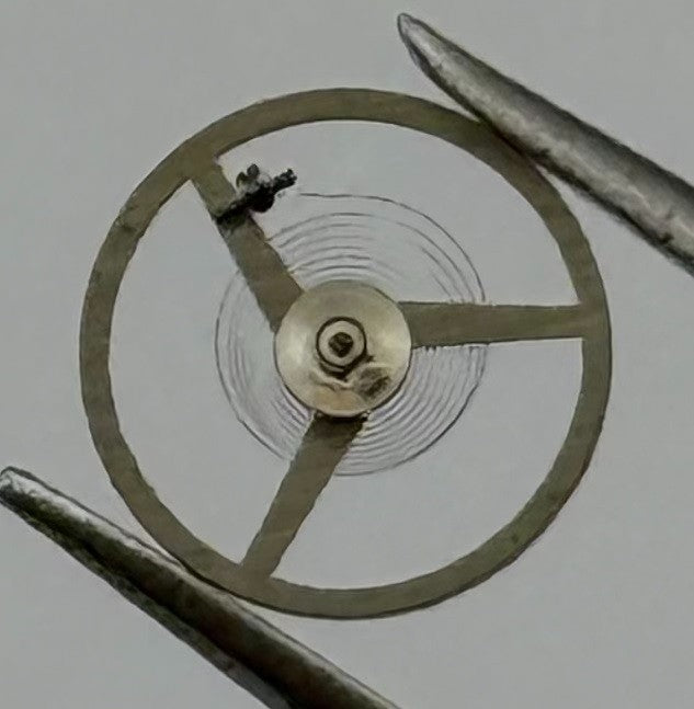 AS 976 1012 Balance Wheel Complete And Spring 5’’’ 1426 M Watch Movement Parts