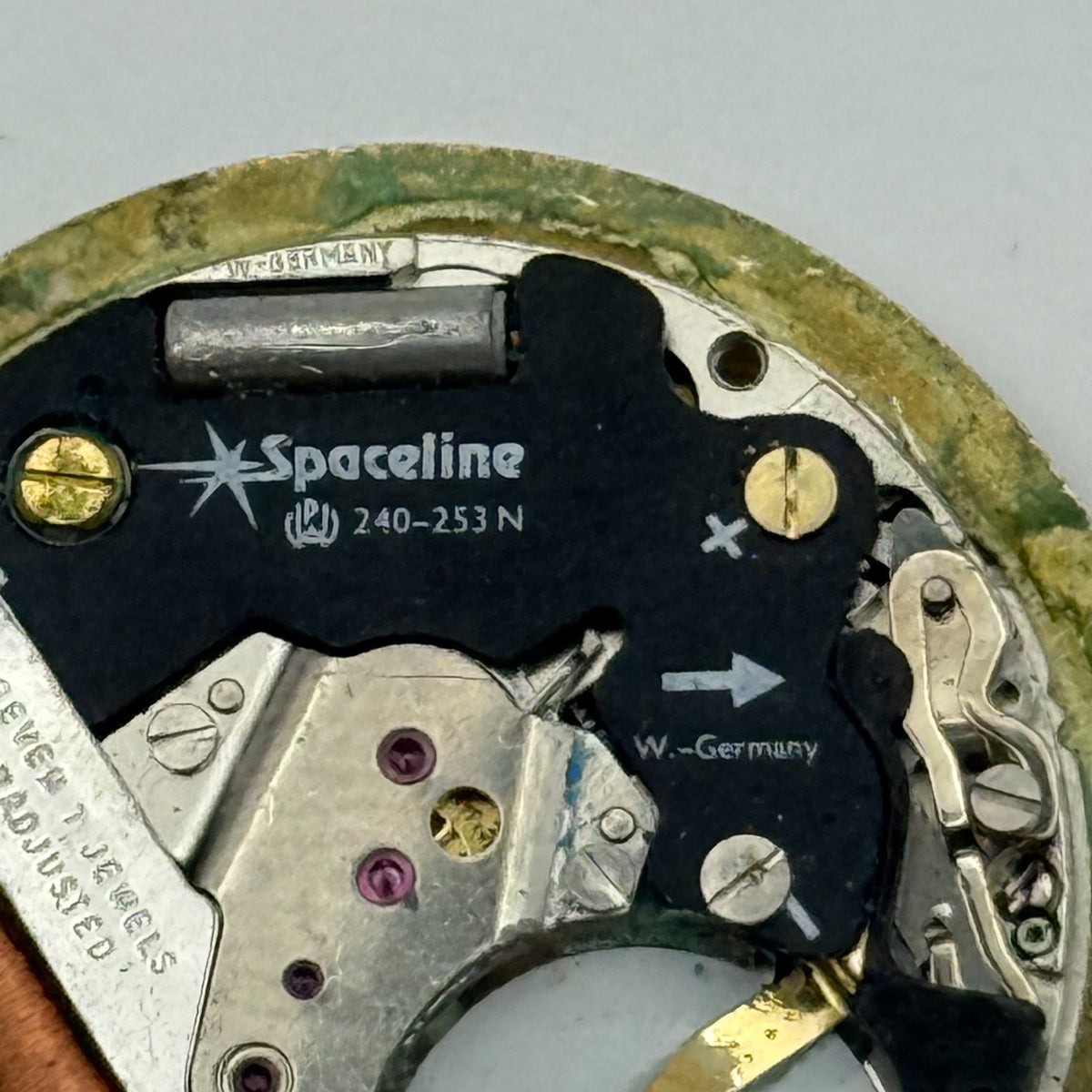 PUW 240N-243N Quartz Watch Movement Spaceline Date Vintage Parts Repair 23.8mm