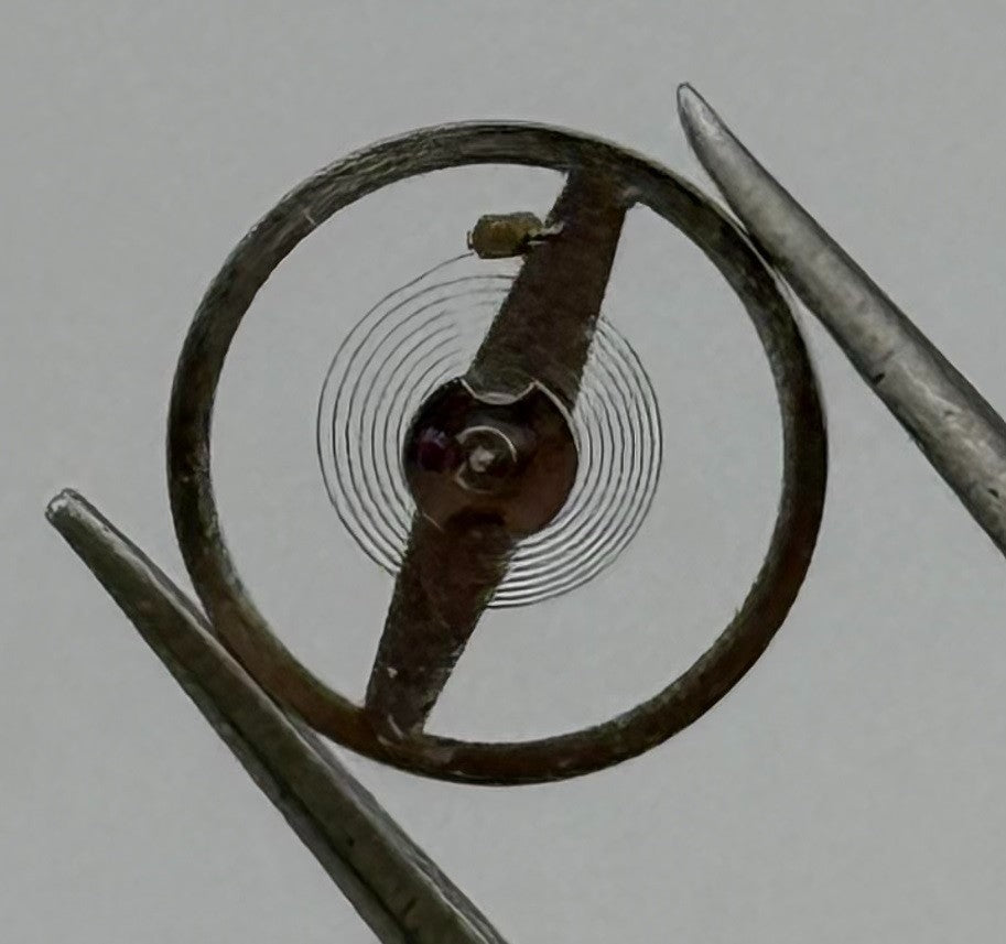 Oris 531 Balance Wheel Complete And Spring 8¾’’ Ronda 4375 Watch Movement Parts