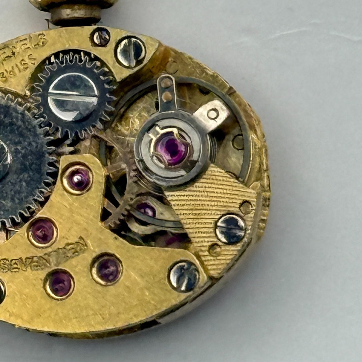 FE 68E4 Watch Movement Everite 17 Jewels Swiss Manual Wind Parts Repair 13.1mm