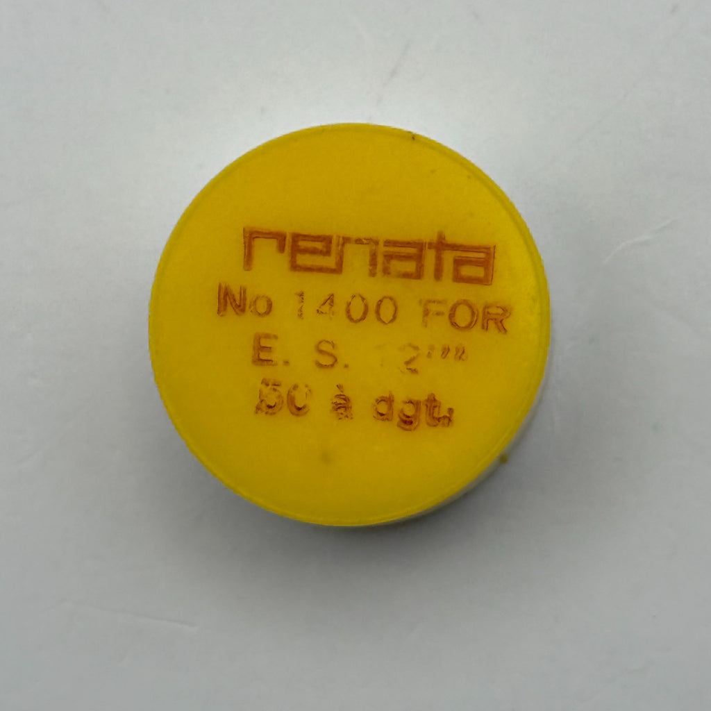 E.S. 50 Balance Wheel Complete And Spring 12’’’ Renata 1400 Watch Movement Parts