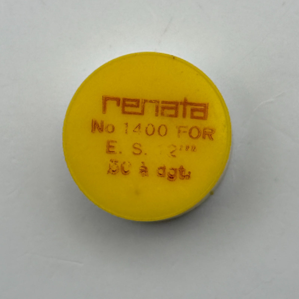 E.S. 50 Balance Wheel Complete And Spring 12’’’ Renata 1400 Watch Movement Parts