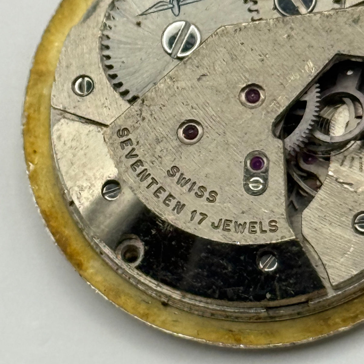 AS 1795 Watch Movement A. Schild 1795 Rotary 17J Incabloc Swiss Parts 25.9mm