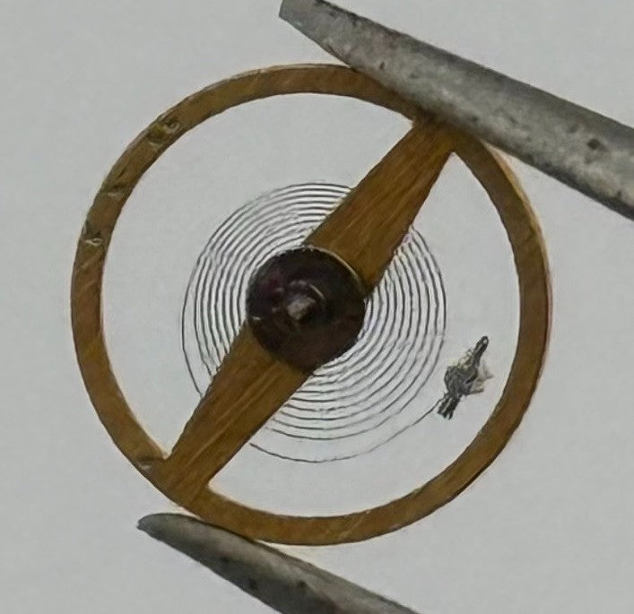 Bifora 51 Balance Wheel Complete And Spring Pour Watch Movement Parts NOS