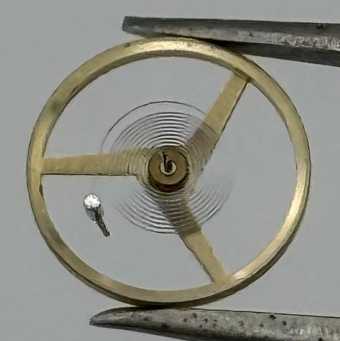 ETA 2512 Balance Wheel Complete And Spring 7¾’’’ 1454 M Watch Movement Parts NOS