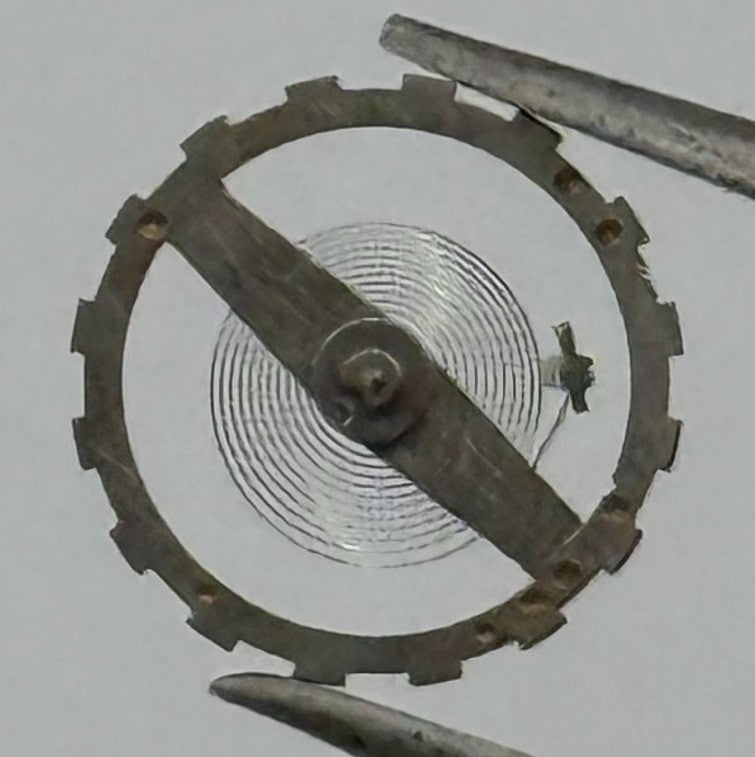 EB 1297 1469 Balance Wheel Complete And Spring Renata 117 Watch Movement Parts