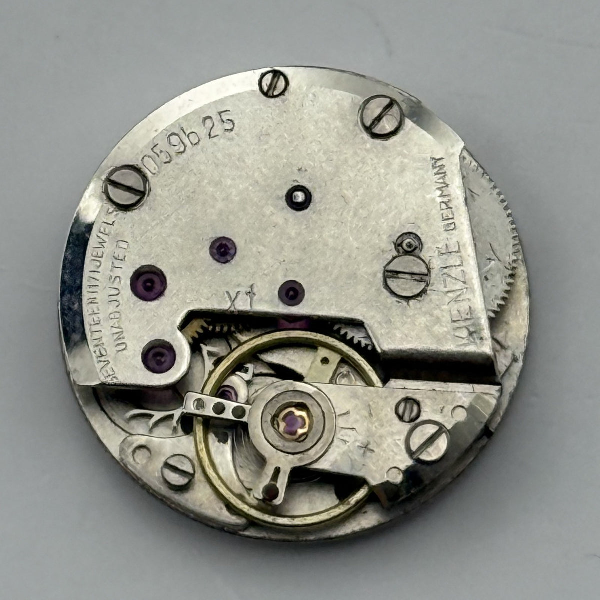 Kienzle 059625 Watch Movement 17 Jewels Germany Manual Wind Parts Repair 17.8mm