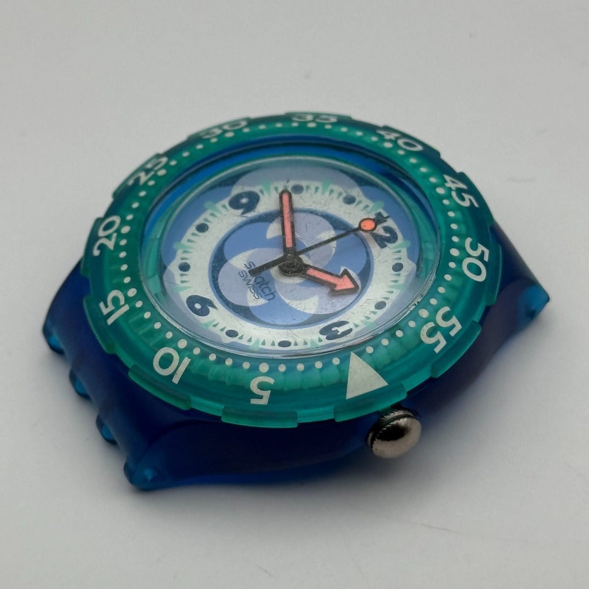 Vintage Swatch Scuba 200 Watch SDN110 Pacific Beach 1994 ETA Quartz 40mm Parts 