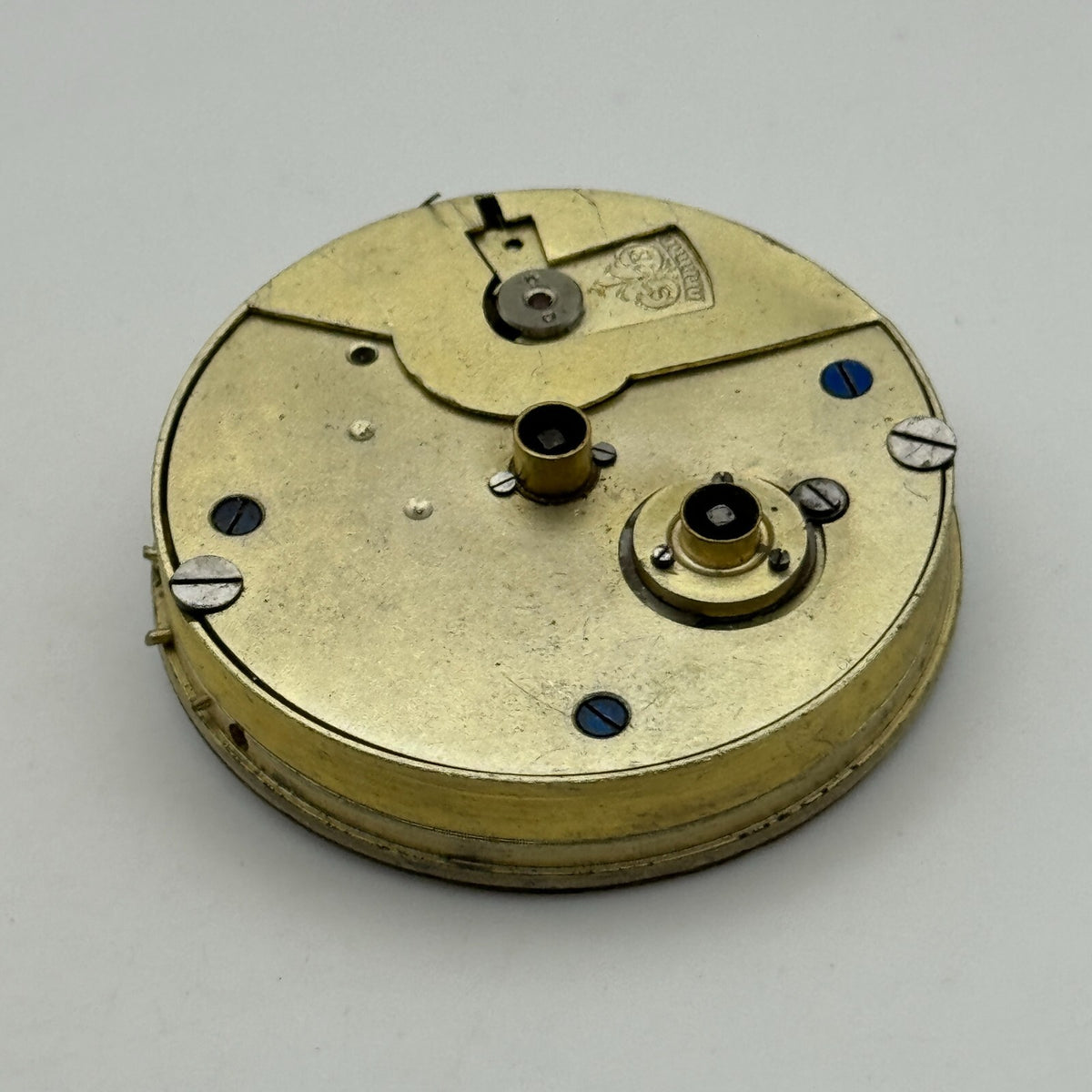 Kay Worcester Antique Key Wound Pocket Watch Movement Dial PARTS REPAIR 44.7mm 