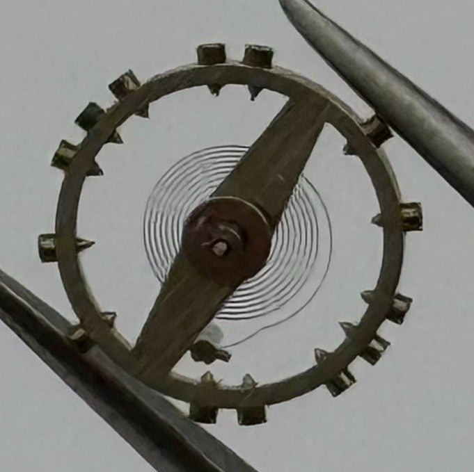 ETA 2487 Balance Wheel Complete And Spring Renata 1269 Watch Movement Parts NOS