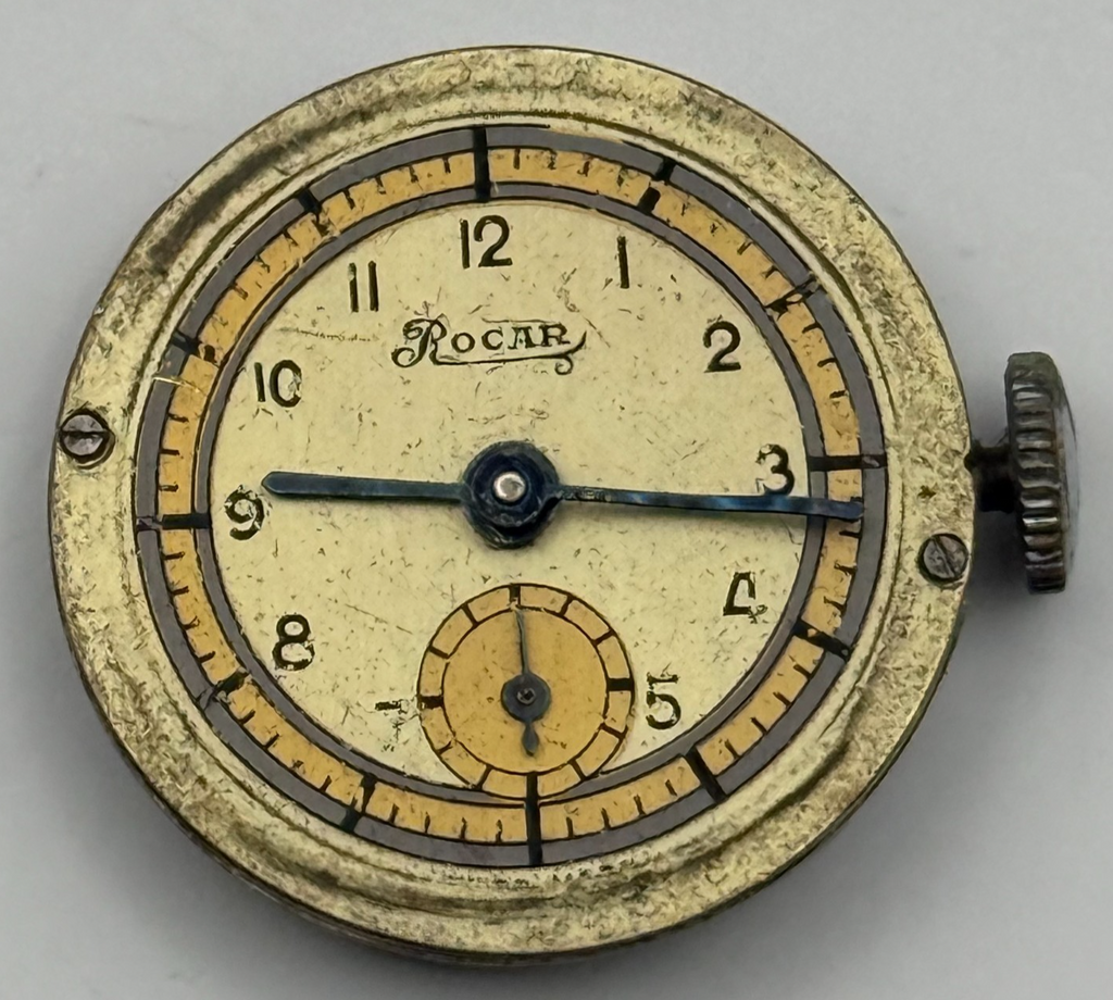 Ebosa 119 Watch Movement - Rocar Sub Seconds - For Parts / Repair - 23.7mm