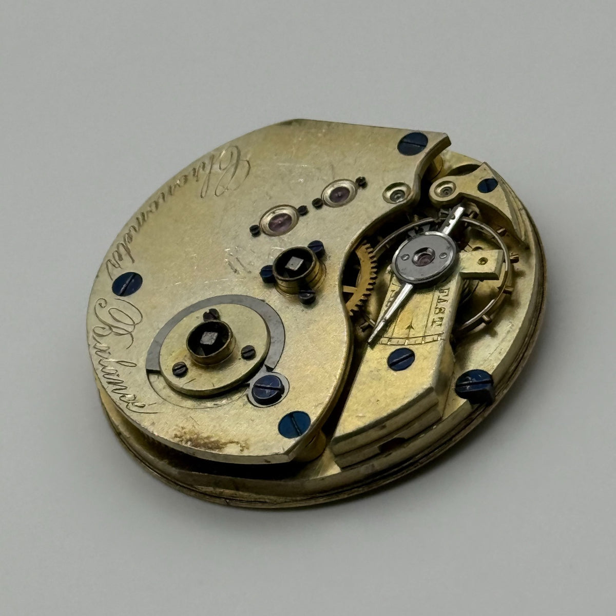 Spring Detent Chronometer Pocket Watch Movement - Unidentified - Parts / Repair