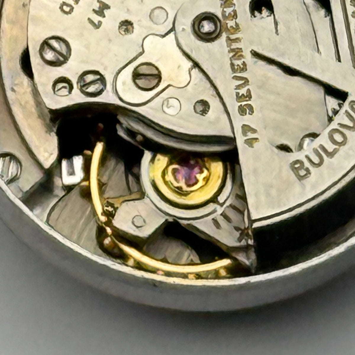 Bulova 6CMAC Watch Movement Running 17 Jewels Swiss Automatic Parts 16.4mm