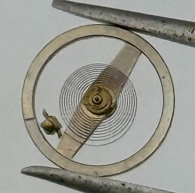 RW 75 Balance Wheel Complete And Spring 5¼’’’ 867 Watch Movement Parts NOS