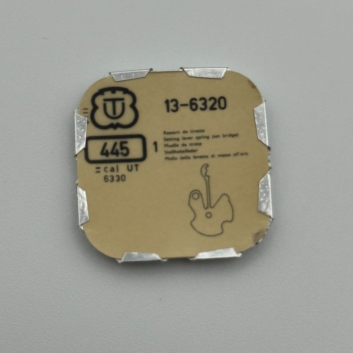 Unitas 6320 Setting Lever Spring - 13 - 445 - New Old Stock - Watch Parts